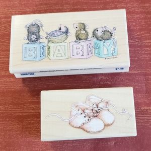 Baby Rubber Stamps by Mouse-House Designs and All Night Media